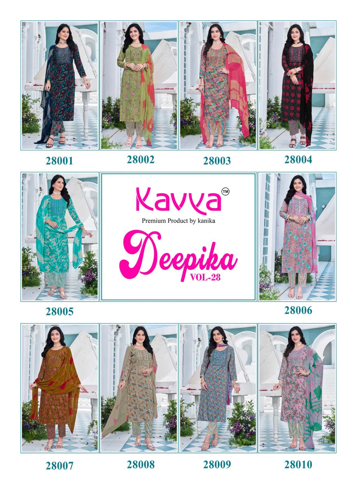 Deepika Vol 28 By Kavya Straight Kurti With Bottom Dupatta Wholesale Price In Surat
